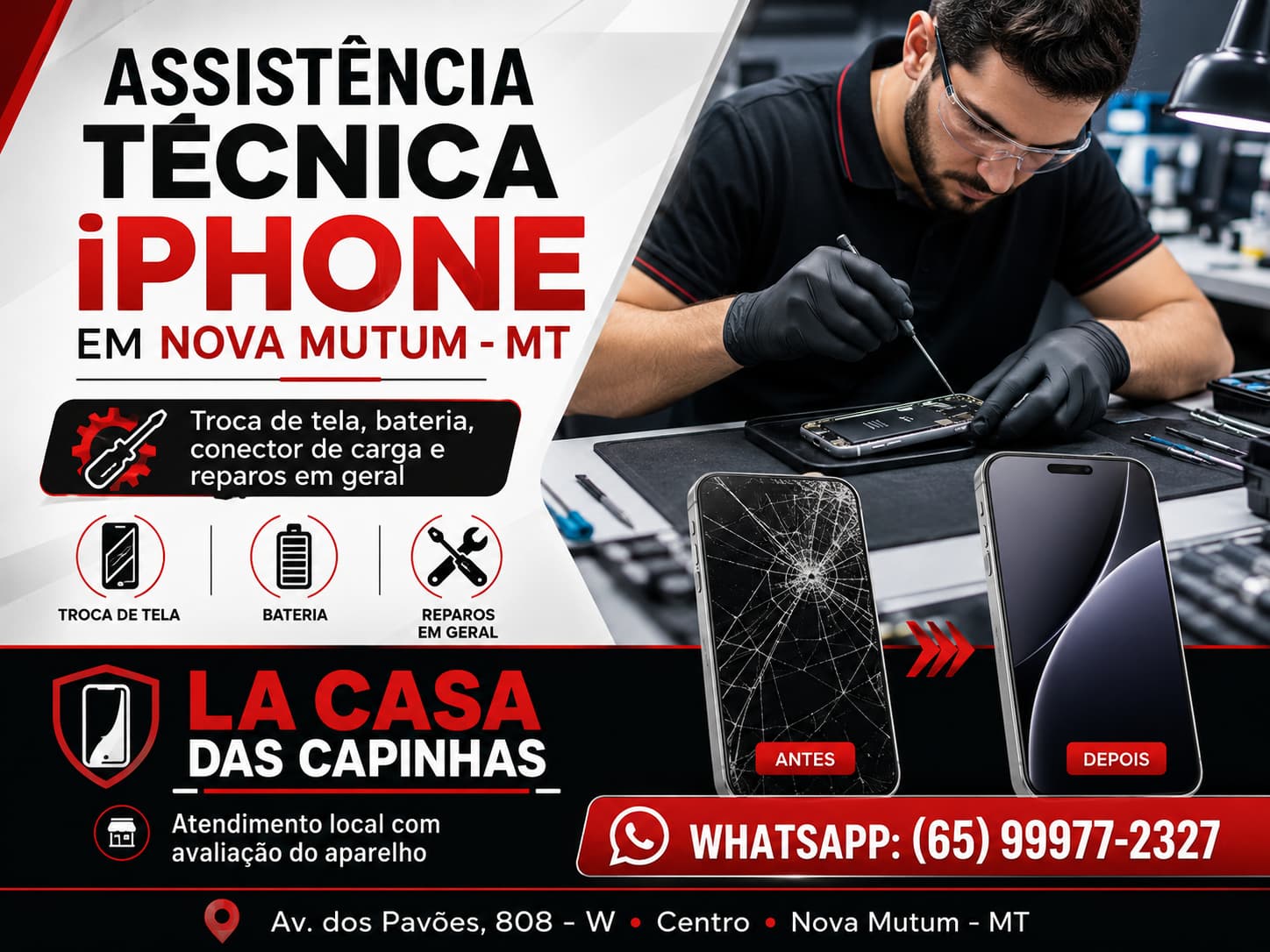 Assistência Técnica iPhone em Nova Mutum – MT: Onde Consertar com Segurança